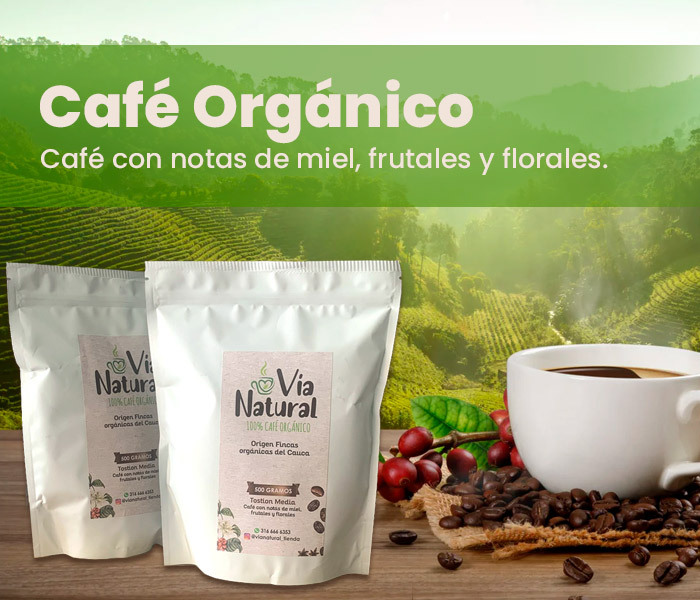 Café orgánico vía natural