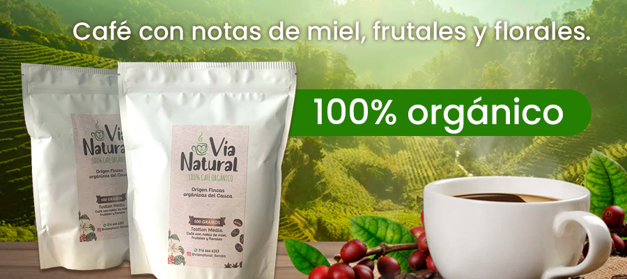 Nuestro café es cultivado en fincas del cauca vía natural