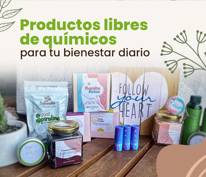 Productos libres de químicos para tu bienestar diario vía natural