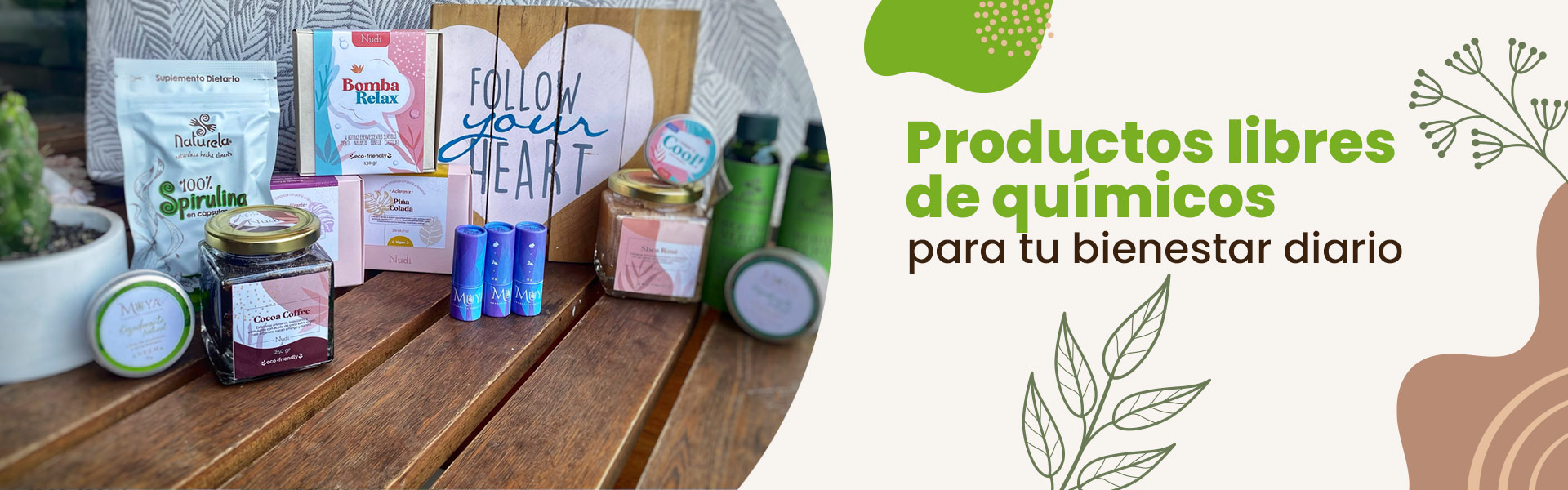 Productos libres de químicos para tu bienestar diario vía natural